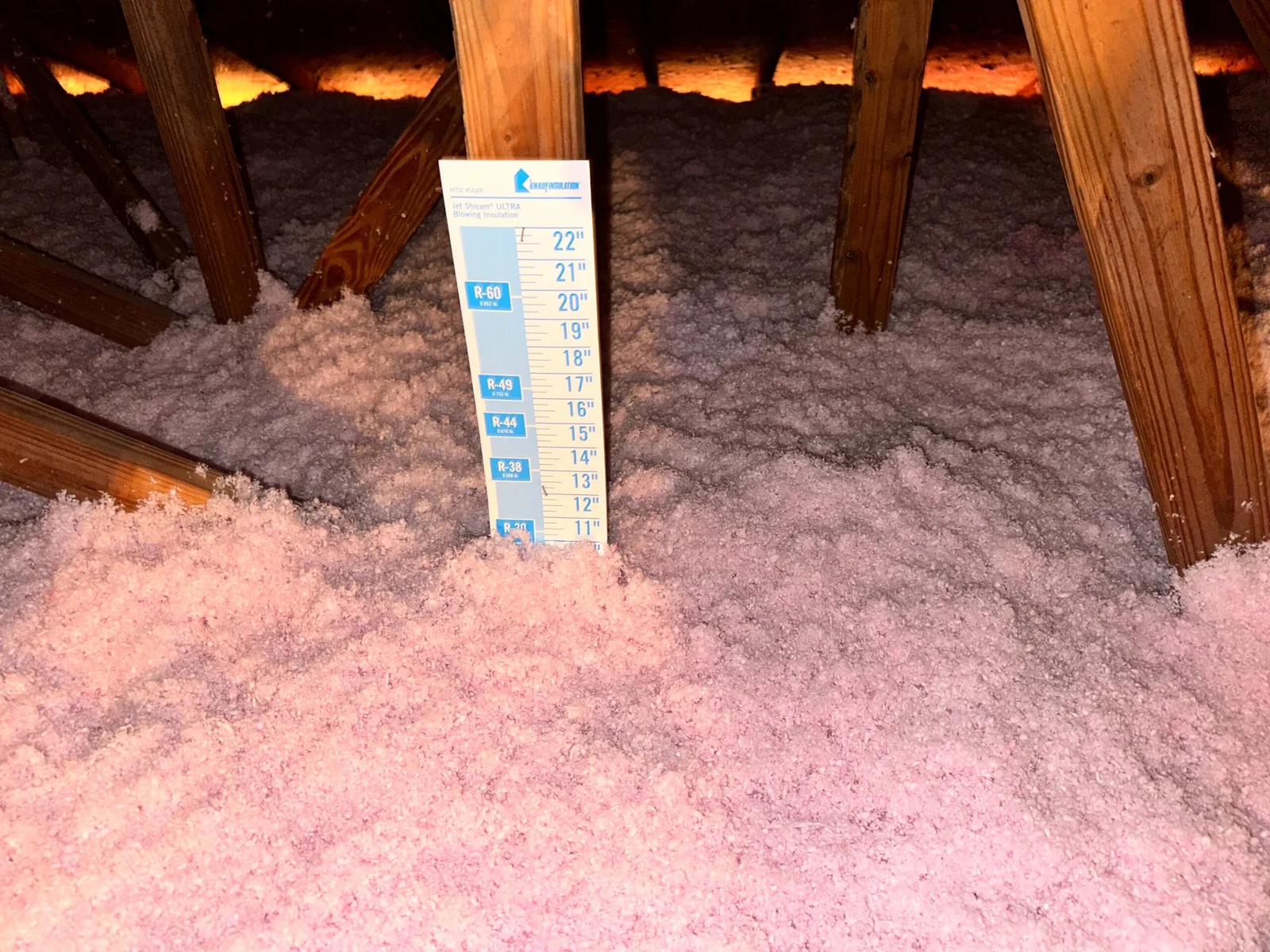 Blown-in insulation