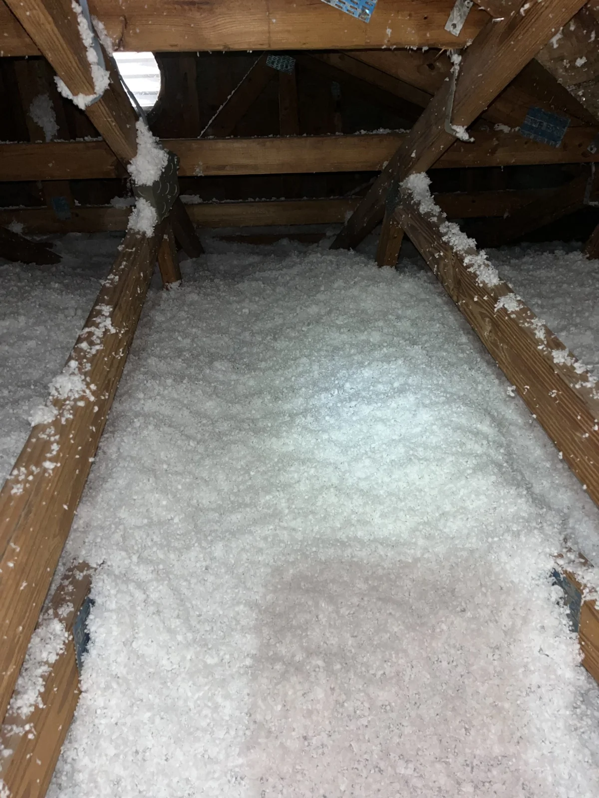 Attic insulation coverage